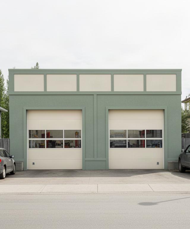Exterior of Vector Auto Service automotive shop on Cymrie Street NW in Calgary